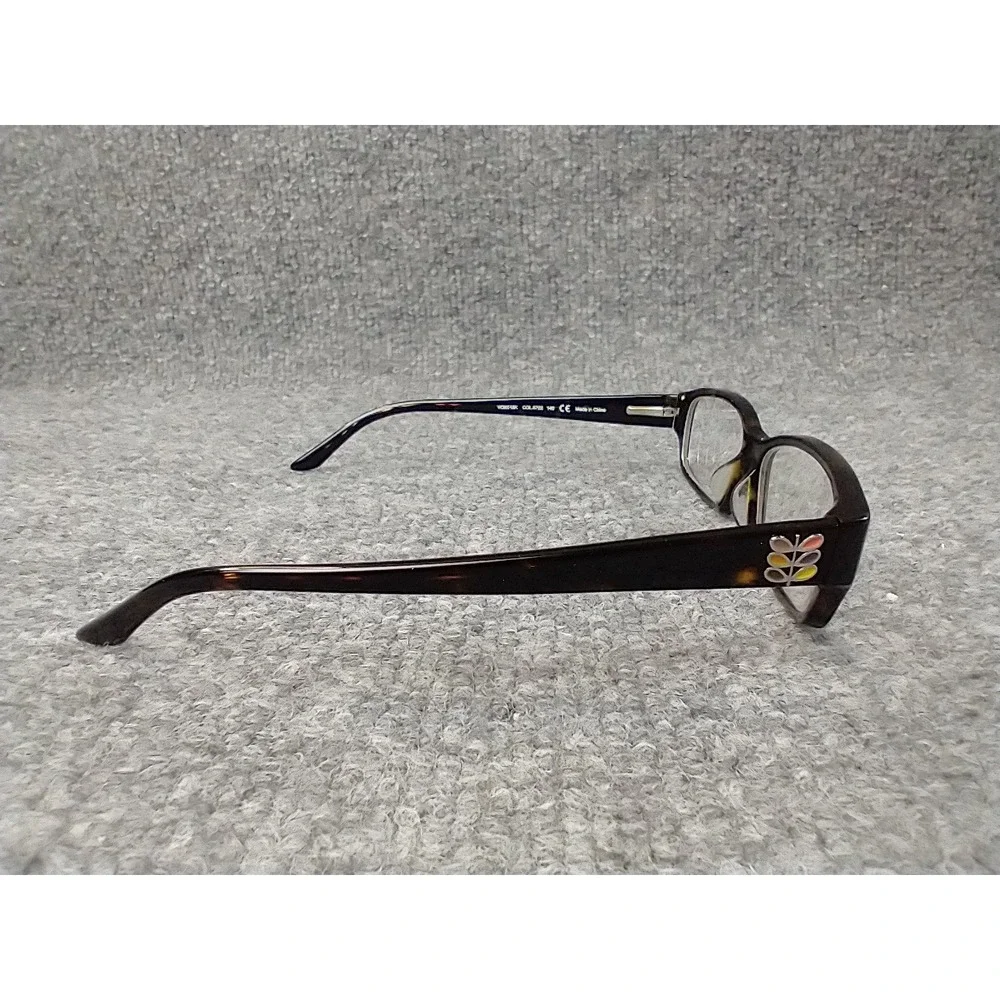 Orla Kiely VOK018K Tortoise Shell Rectangular Eyeglasses Frames only Logo 0722